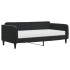 Sofá cama con colchón terciopelo negro 90x190