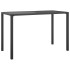 Mesa de comedor para jardín acero gris antracita 110x54x70