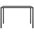 Mesa de comedor para jardín acero gris antracita 110x54x70