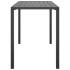 Mesa de comedor para jardín acero gris antracita 110x54x70