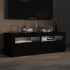 Mueble de TV con luces LED negro 120x35x40
