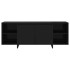 Mueble para TV madera contrachapada negro 130x35x50