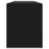 Mueble para TV madera contrachapada negro 130x35x50