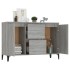 Aparador de madera contrachapada gris Sonoma 104x35x70