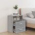 Mesitas de noche 2 unidades gris sonoma 50x32x60