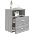 Mesitas de noche 2 unidades gris sonoma 50x32x60