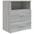 Mesitas de noche 2 unidades gris sonoma 50x32x60