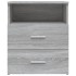 Mesitas de noche 2 unidades gris sonoma 50x32x60