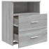 Mesitas de noche 2 unidades gris sonoma 50x32x60