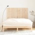 Cabecero de cama de pared madera maciza de pino 159,5x3x110