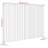Cabecero de cama de pared madera maciza de pino 159,5x3x110