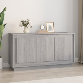 Aparador madera contrachapada gris Sonoma 102x35x55