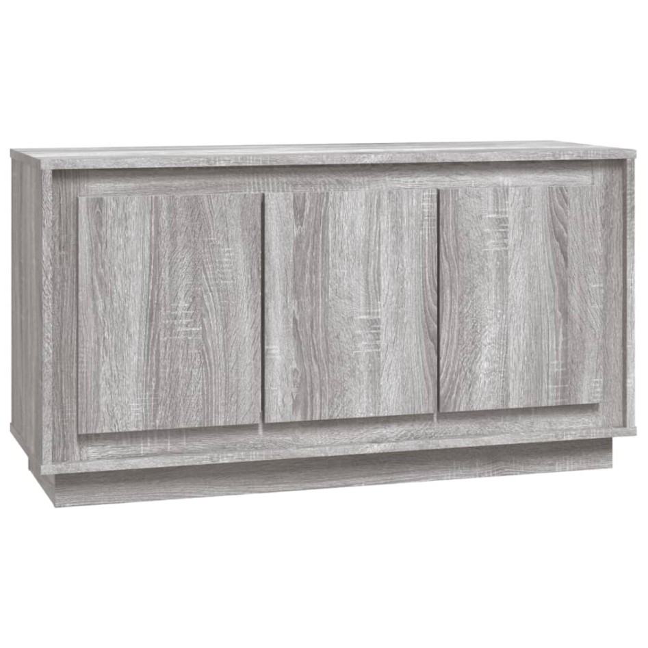 Aparador madera contrachapada gris Sonoma 102x35x55