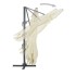 Sombrilla jardín voladiza con palo de aluminio arena 400x300