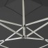 Carpa plegable profesional con paredes aluminio antracita 3x3
