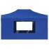 Carpa plegable profesional con paredes aluminio azul 4,5x3