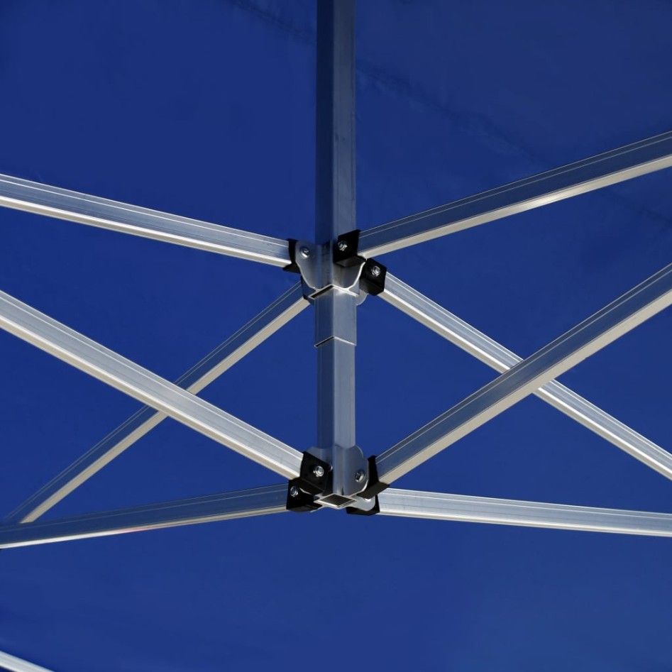 Carpa plegable profesional con paredes aluminio azul 4,5x3