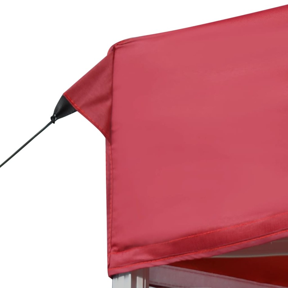 Carpa plegable profesional de aluminio rojo vino tinto