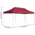 Carpa plegable profesional de aluminio rojo vino tinto