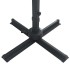 Sombrilla voladiza luces LED y poste aluminio arena 4x3