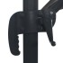 Sombrilla voladiza luces LED poste aluminio antracita 4x3