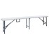 Bancos de jardín plegables 2 unidades 180 cm HDE