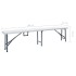 Bancos de jardín plegables 2 unidades 180 cm HDE