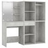 Tocador con LED y 2 armarios madera contrachapada gris