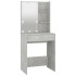 Tocador con LED y 2 armarios madera contrachapada gris