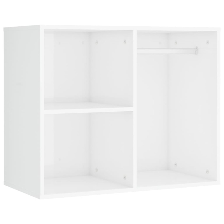 Tocador con LED y 2 armarios madera contrachapada blanco