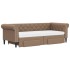 Sofá cama nido con cajones cuero sintético cappuccino 90x200
