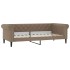Sofá cama nido con cajones cuero sintético cappuccino 90x200