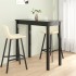 Mesa alta negra de MDF 115x55x107