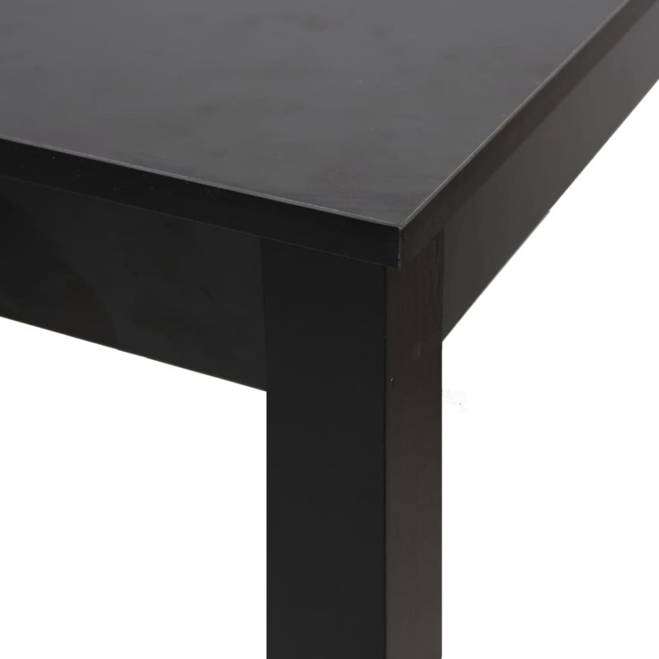 Mesa alta negra de MDF 115x55x107