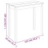 Mesa alta negra de MDF 115x55x107