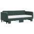 Sofá cama nido con colchón terciopelo verde oscuro 80x200
