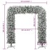 Arco de navidad con aspecto nevado 240