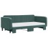 Sofá cama nido con colchón terciopelo verde oscuro 100x200