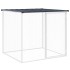 Jaula gallinas y toldo acero galvanizado antracita 103x98x90