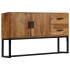 Aparador madera maciza de acacia marrón 110x30x70