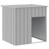 Caseta perros tejado acero galvanizado gris claro