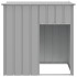 Caseta perros tejado acero galvanizado gris claro