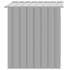 Caseta perros tejado acero galvanizado gris claro