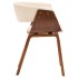 Silla de comedor madera curvada y cuero sintético