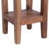 Soporte para plantas madera maciza de caoba 30x30x75