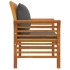 Sillones con cojines gris oscuro 2 uds madera maciza de