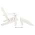 Silla Adirondack de jardín 2 plazas madera maciza abeto