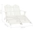 Silla Adirondack de jardín 2 plazas madera maciza abeto
