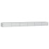 Arriate de acero galvanizado plateado 600x80x45