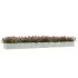 Arriate de acero galvanizado plateado 600x80x45